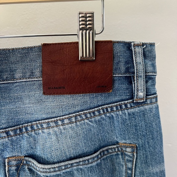 All Saints Men’s Vidal Cigarette Skinny Fit  Blue Denim Jeans Size W33 x L32 - Picture 11 of 12